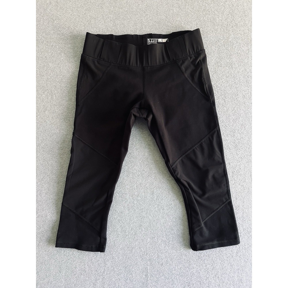 5.11 Tactical Womens Raven Range Capri Pants S Ponte ARK Pull On Black TLBLIN